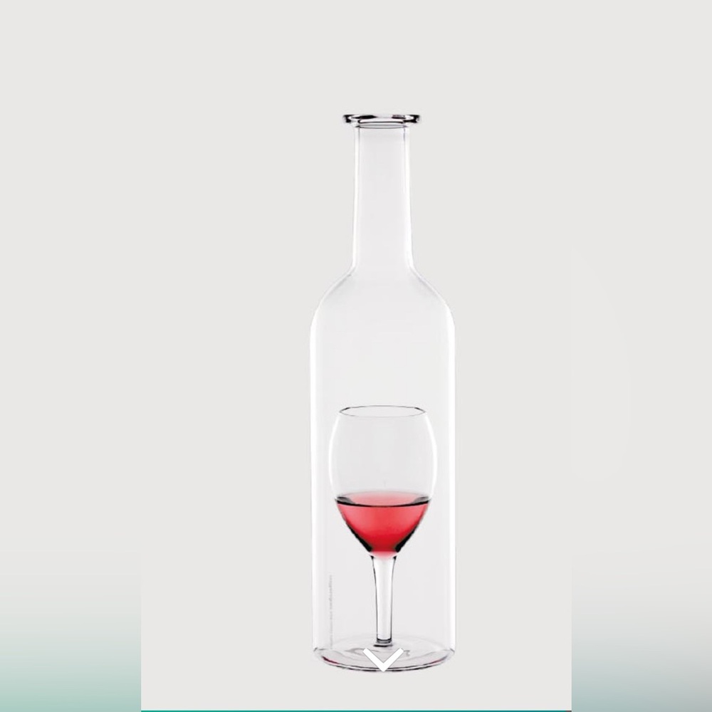 Vintage Claudio Colucci Wine Carafe “Un Verre” handblown glass